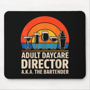 Lustiger Betreuer der Erwachsenentagesstätte aka D Mousepad