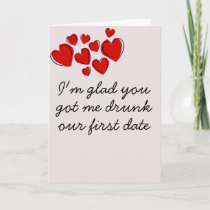 Lustiger Betrunkener Humor Jubiläum Valentinstag Karte