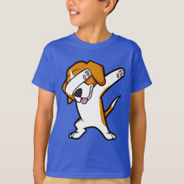 Lustiger betupfender Beagle-lustiger angesagter T-Shirt