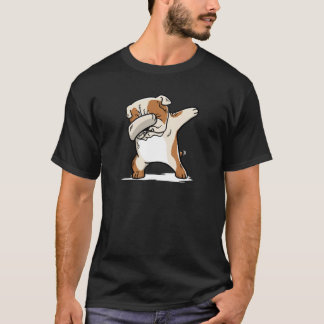 Lustiger betupfender englischer Bulldoggen-T - T-Shirt