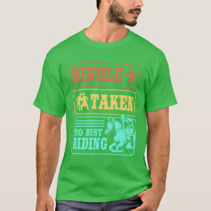 Lustiger Beziehungsstatus Pferd Springreiten Gesch T-Shirt