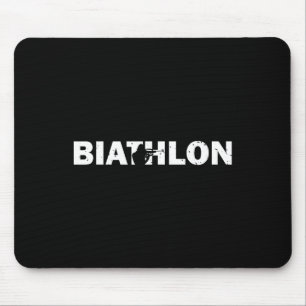 Lustiger Biathlon Biathlet Schiessen Skifahren Zie Mousepad