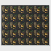 Lustiger Biber-abstrakte Kunst Geschenkpapier (Flach)