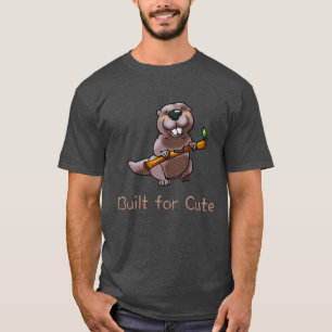 Lustiger Biber-Cartoon – Gebaut für Niedlichkeit T-Shirt