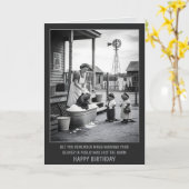 Lustiger Biber Geburtstag Karte (Gelbe Blume)