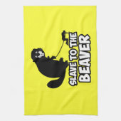 Lustiger Biber Geschirrtuch (Vertikal)