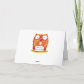 lustiger Biber hat Geburtstagsbotschaft Cartoon Karte (Rückseite)