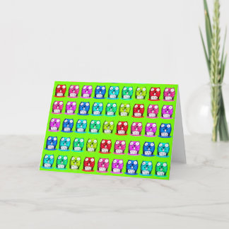 lustiger Biber hat Geburtstagsbotschaft Cartoon Karte