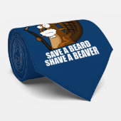 Lustiger Biber Krawatte (Gerollt)