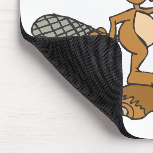 Lustiger Biber Mousepad (Ecke)