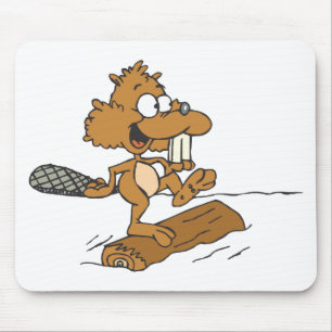 Lustiger Biber Mousepad