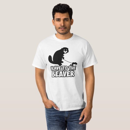 Lustiger Biber T-Shirt (Vorne ganz)