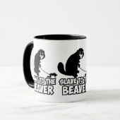 Lustiger Biber Tasse (Vorderseite Links)