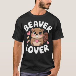 Lustiger Biberliebhaber Kawaii Damm Projekt Biberl T-Shirt