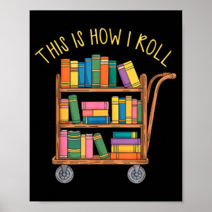 Lustiger Bibliothekar Buch dies wie Rolle Biblioth Poster