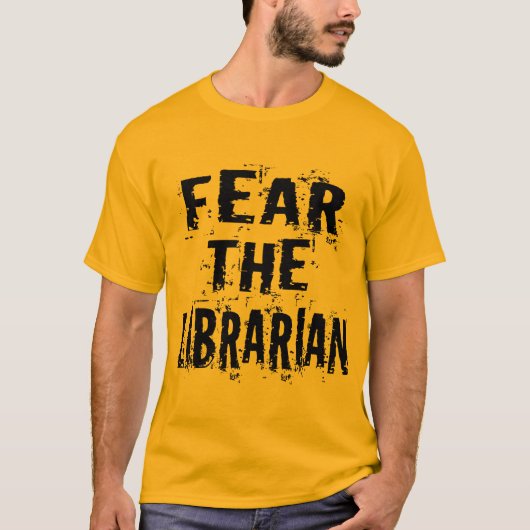 Lustiger Bibliothekgrunge-T - Shirt (Vorderseite)
