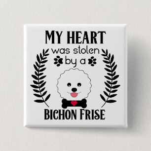 Lustiger Bichon Frise Hundemama Geschenk Button