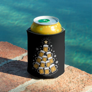 Lustiger Bier-Weihnachtsbaum-Feiertags-Trinken Dosenkühler