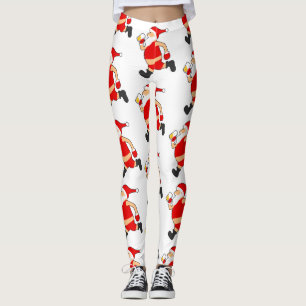 lustiger Bier-Weihnachtsmann Weihnachten Leggings