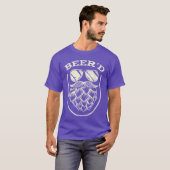 Lustiger Bierd Bart Bier Hopfen Craft Bier Trinker T-Shirt (Vorne ganz)