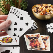 Lustiger Biewer Terrier Kawaii Hund Spielkarten (In Situ)