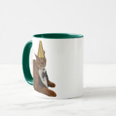 Lustiger Big Floppa Geburtstag Katzen-Meme-Doppelw Tasse (Vorderseite Links)