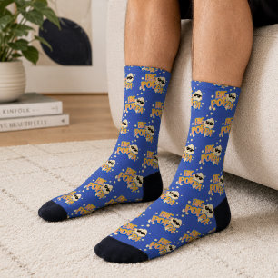 Lustiger Big Poppa Popcorn Papa und Opa Socken