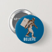 Lustiger Bigfoot Button (Vorne & Hinten)