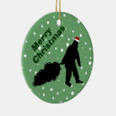 Lustiger Bigfoot, der Weihnachtsbaum-Verzierung Keramik Ornament (Rechts)
