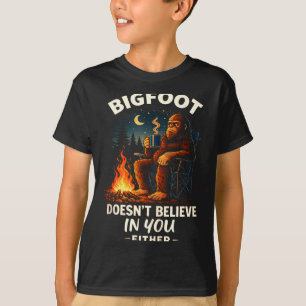 Lustiger Bigfoot für Männer & Frauen Camping Wande T-Shirt