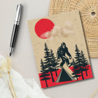 Lustiger Bigfoot Geburtstag Vintage Camping Mond W