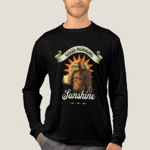 Lustiger Bigfoot-Kaffee-Morgenhumor Tri-Blend Shirt