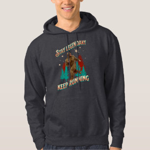 Lustiger Bigfoot Laufmotivation Hoodie