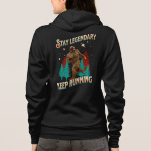 Lustiger Bigfoot Laufmotivation Hoodie