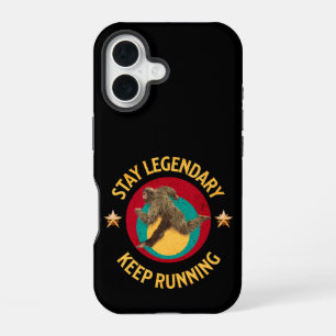 Lustiger Bigfoot Laufmotivation iPhone 16 Hülle