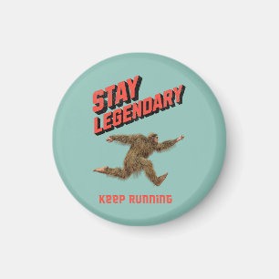 Lustiger Bigfoot Laufmotivation Magnet