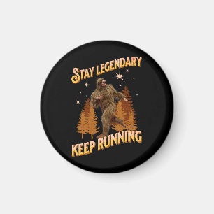 Lustiger Bigfoot Laufmotivation Magnet
