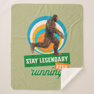 Lustiger Bigfoot Laufmotivation Sherpadecke
