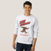 Lustiger Bigfoot Laufmotivation Sweatshirt (Vorne ganz)
