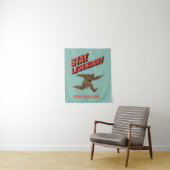 Lustiger Bigfoot Laufmotivation Wandteppich (Beispiel)