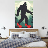 Lustiger Bigfoot Leinwanddruck (Insitu (Schlafzimmer))