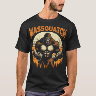 Lustiger Bigfoot Massquatch Sasquatch Workout Gym T-Shirt