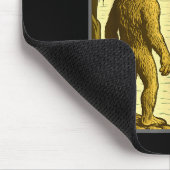 Lustiger Bigfoot Mit Hai Bruh Meme Mousepad (Ecke)