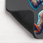 Lustiger Bigfoot-Osterhase - Sasquatch mit Ostern Mousepad (Ecke)