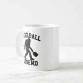 Lustiger Bigfoot-Pickleball-Legende Kaffeetasse (Vorderseite Links)