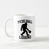 Lustiger Bigfoot-Pickleball-Legende Kaffeetasse (Links)