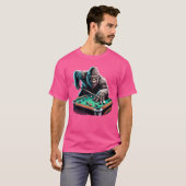 Lustiger Bigfoot Sasquatch Billard Pool Spieler Mä T-Shirt (Vorne ganz)