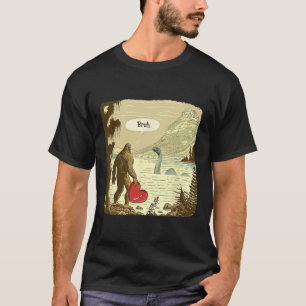 Lustiger Bigfoot Sasquatch Loch Ness Monster Lusti T-Shirt