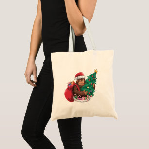 Lustiger Bigfoot Sasquatch Weihnachtsmann Weihnach Tragetasche