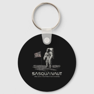 Lustiger Bigfoot Sasquatch Weltraum Sasquanaut  Schlüsselanhänger